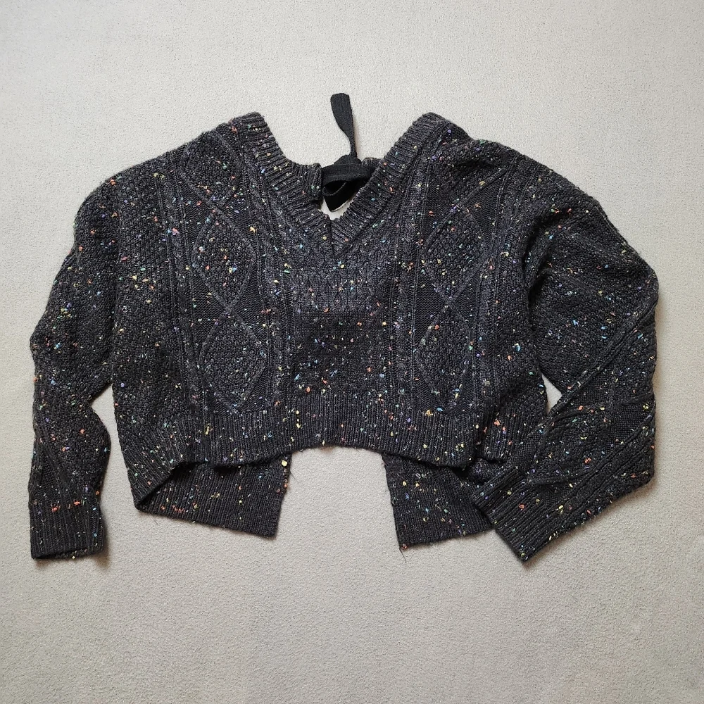 John + Jenn L Speckled Tie Back Sweater - Picture 4 of 13